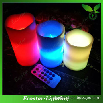 Flameless Remote Controlled LED Candles for Wedding Decoration
